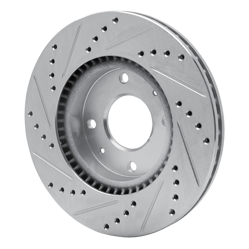 Picture of R1 02-06 Hyundai SONATA Front Right Drilled & Slotted Silver Brake Rotor