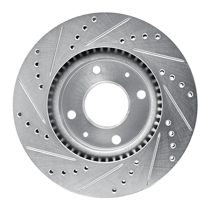 Picture of R1 02-06 Hyundai SONATA Front Right Drilled & Slotted Silver Brake Rotor