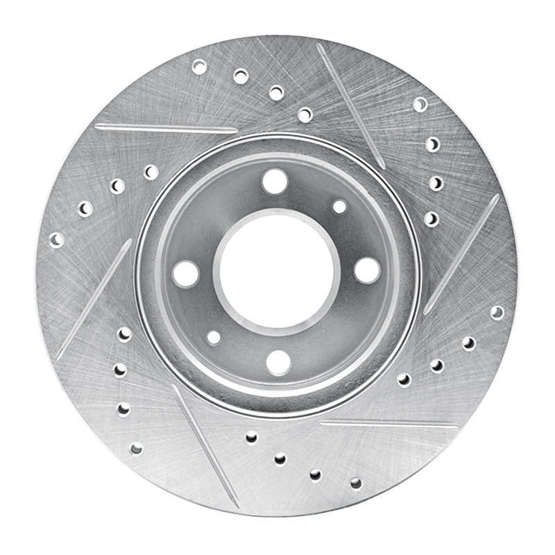 Picture of R1 06-12 Dodge Attitude (Mexico) Front Left Drilled & Slotted Silver Brake Rotor
