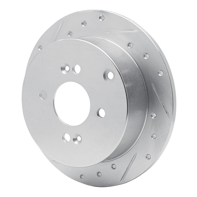 Picture of R1 06-12 Dodge Attitude (Mexico) Rear Left Drilled & Slotted Silver Brake Rotor