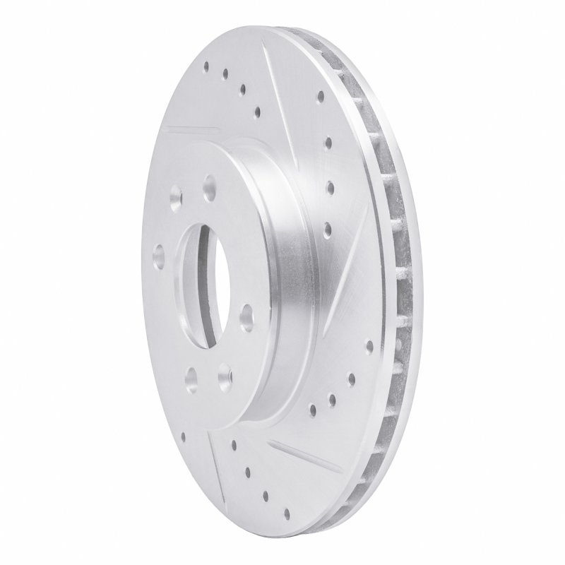 Picture of R1 06-12 Dodge Attitude (Mexico) Front Right Drilled & Slotted Silver Brake Rotor