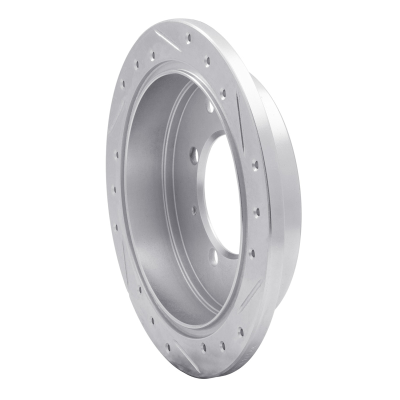 Picture of R1 91-93 Hyundai SONATA Rear Left Drilled & Slotted Silver Brake Rotor