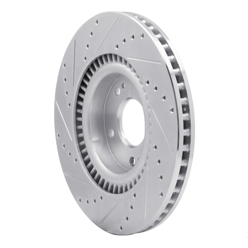 Picture of R1 11-25 Hyundai SONATA Front Right Drilled & Slotted Silver Brake Rotor