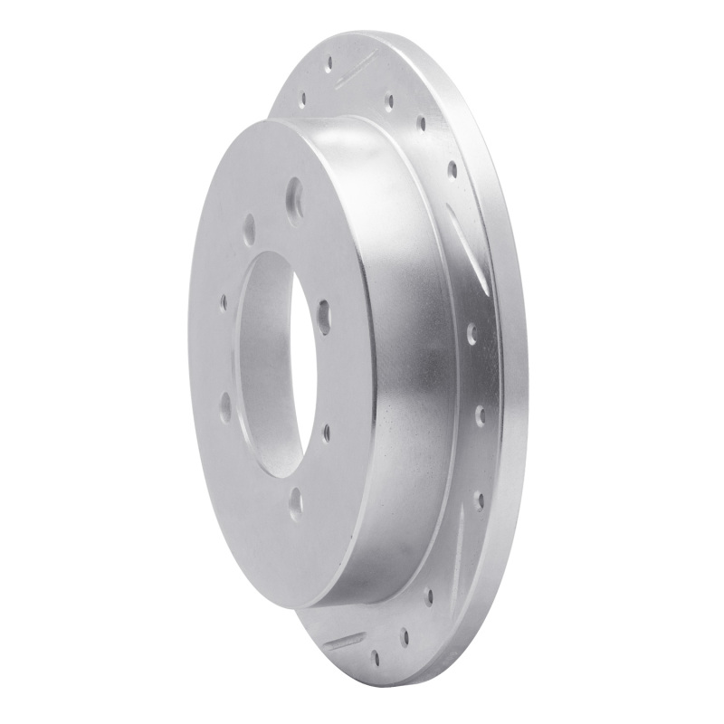 Picture of R1 91-93 Hyundai SONATA Rear Left Drilled & Slotted Silver Brake Rotor