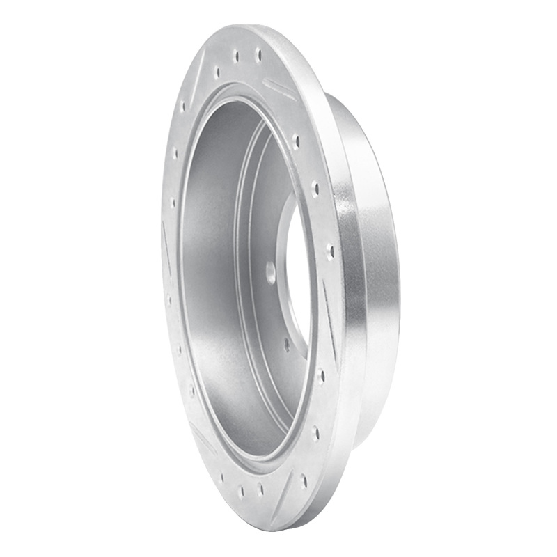 Picture of R1 91-93 Hyundai SONATA Rear Right Drilled & Slotted Silver Brake Rotor