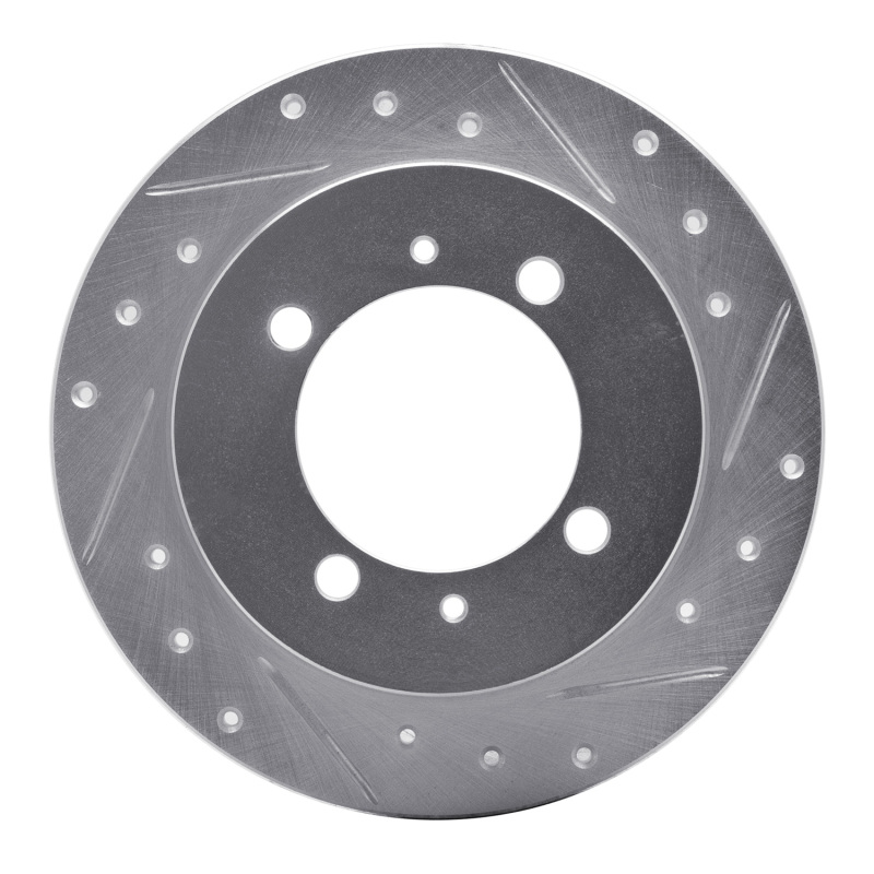 Picture of R1 94-98 Hyundai SONATA Rear Right Drilled & Slotted Silver Brake Rotor