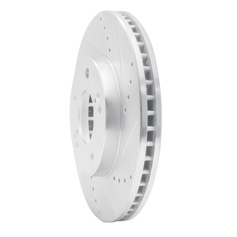 Picture of R1 01-03 Hyundai XG350 Front Right Drilled & Slotted Silver Brake Rotor