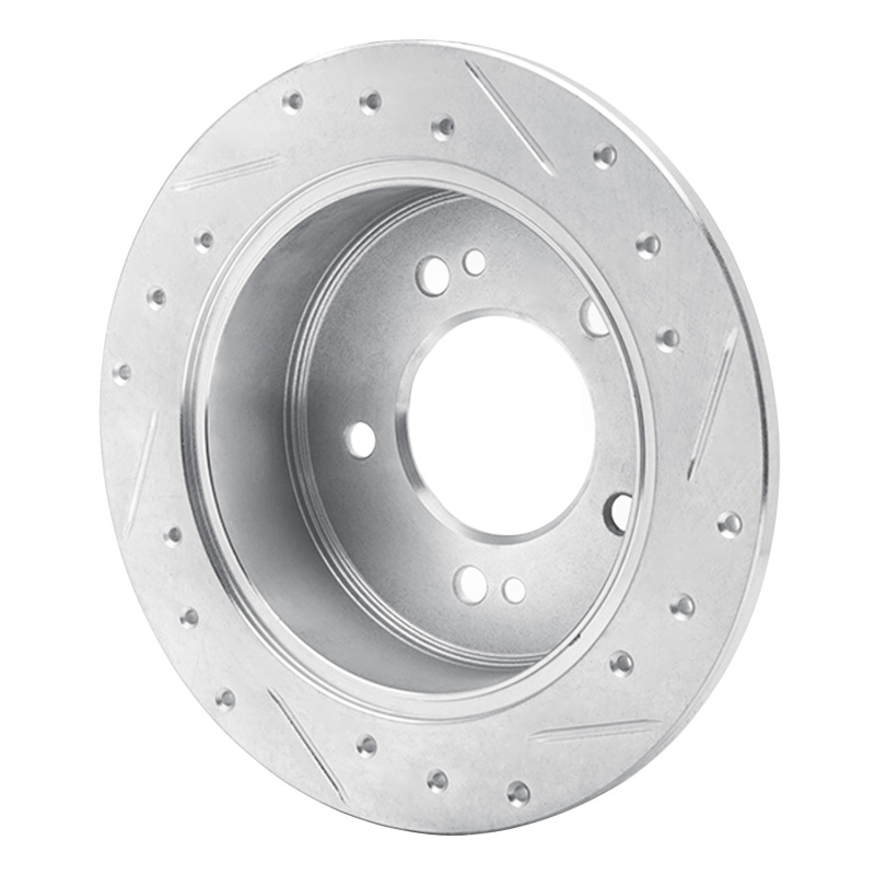 Picture of R1 01-10 Hyundai XG350 Rear Left Drilled & Slotted Silver Brake Rotor