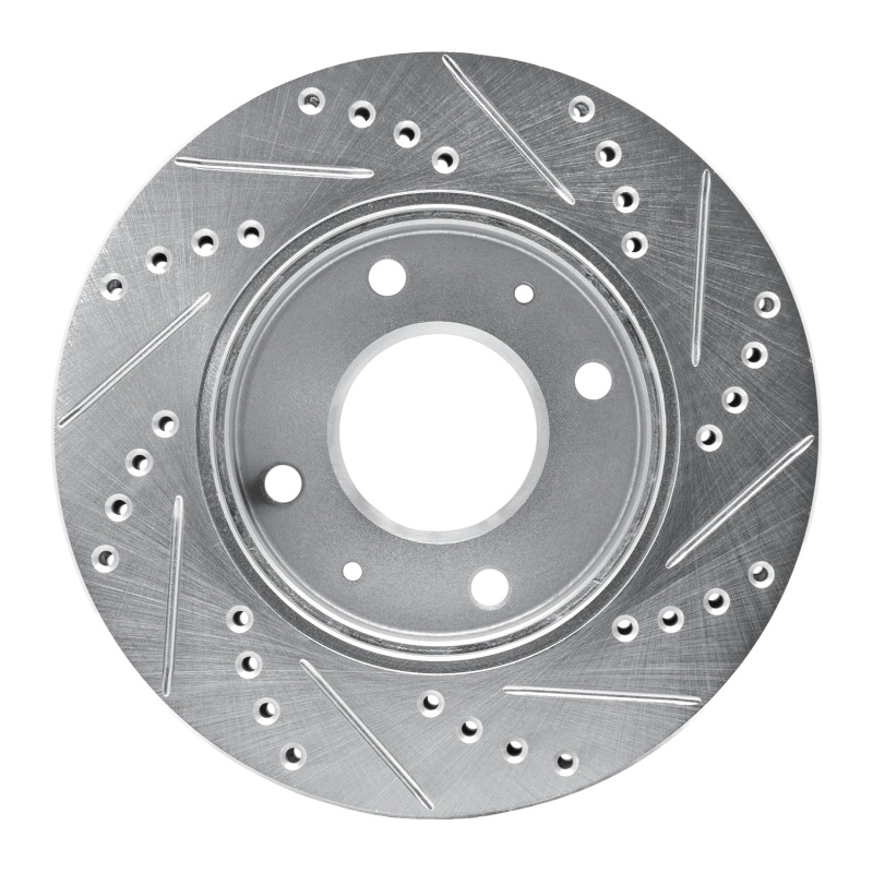 Picture of R1 01-03 Hyundai SONATA Front Left Drilled & Slotted Silver Brake Rotor