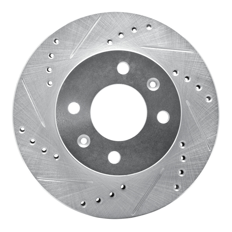 Picture of R1 03-06 Dodge Verna (Mexico) Front Left Drilled & Slotted Silver Brake Rotor