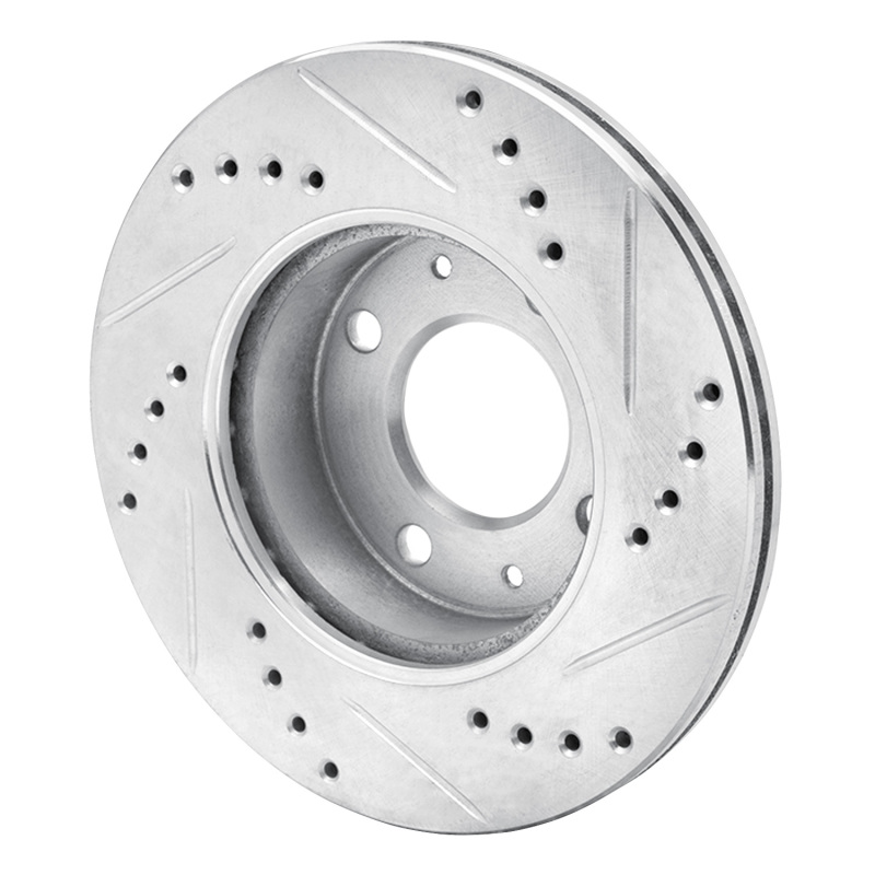 Picture of R1 03-06 Dodge Verna (Mexico) Front Left Drilled & Slotted Silver Brake Rotor
