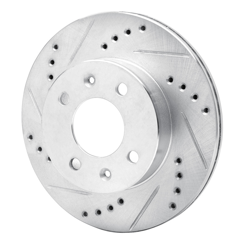 Picture of R1 03-06 Dodge Verna (Mexico) Front Left Drilled & Slotted Silver Brake Rotor
