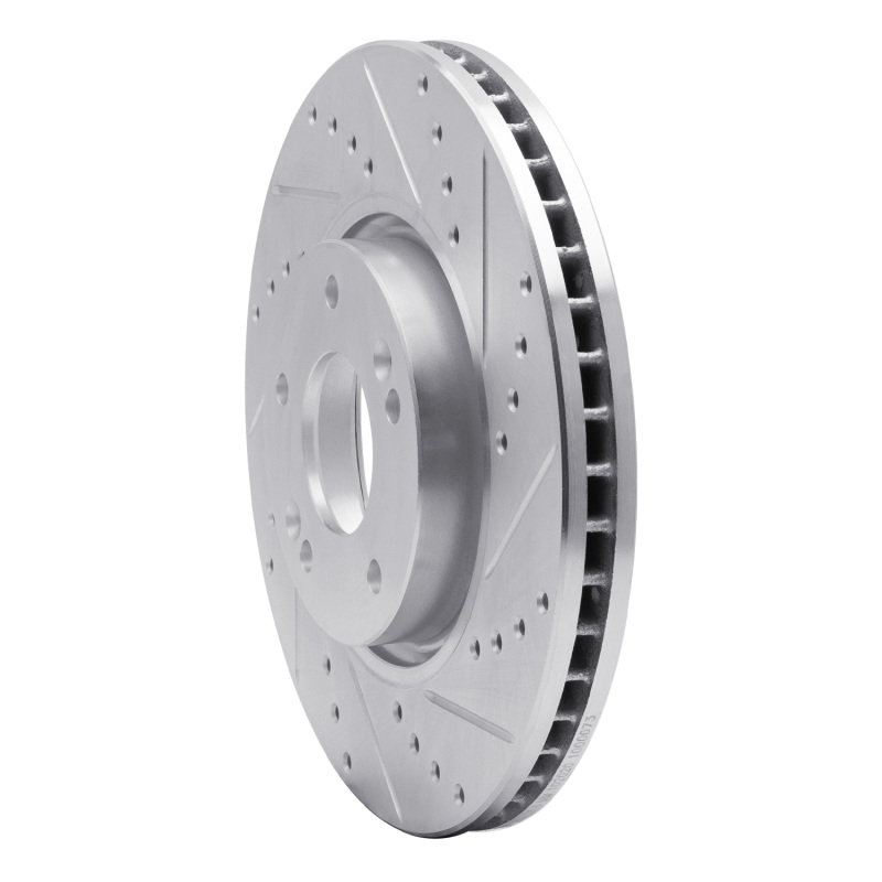 Picture of R1 05-24 Hyundai TUCSON Front Right Drilled & Slotted Silver Brake Rotor
