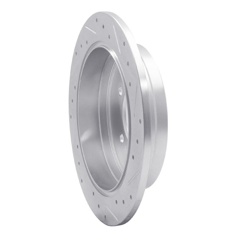 Picture of R1 06-09 Hyundai AZERA Rear Left Drilled & Slotted Silver Brake Rotor
