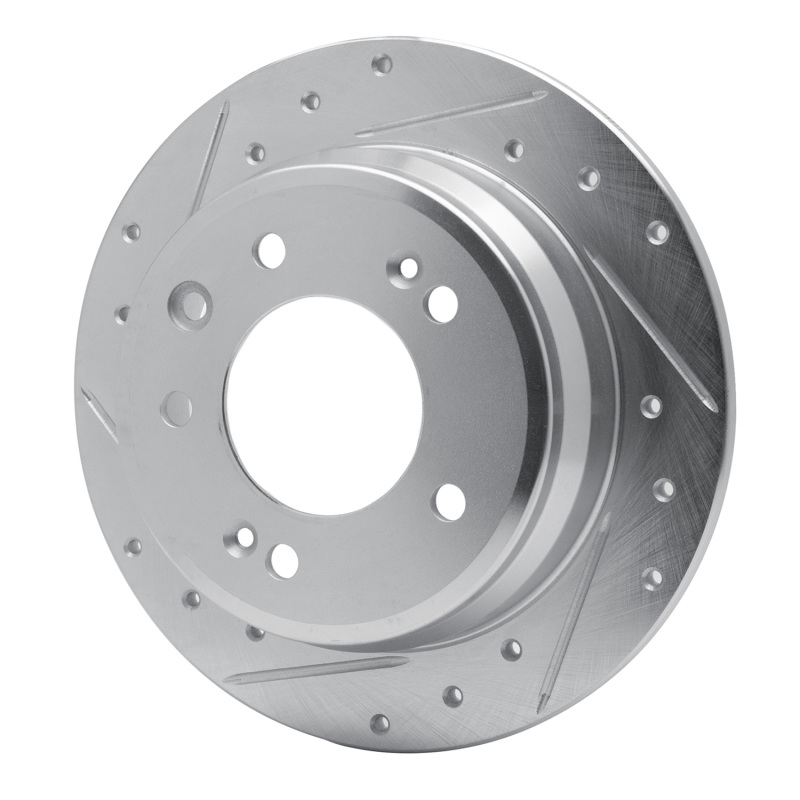 Picture of R1 09-16 Hyundai TUCSON Rear Left Drilled & Slotted Silver Brake Rotor