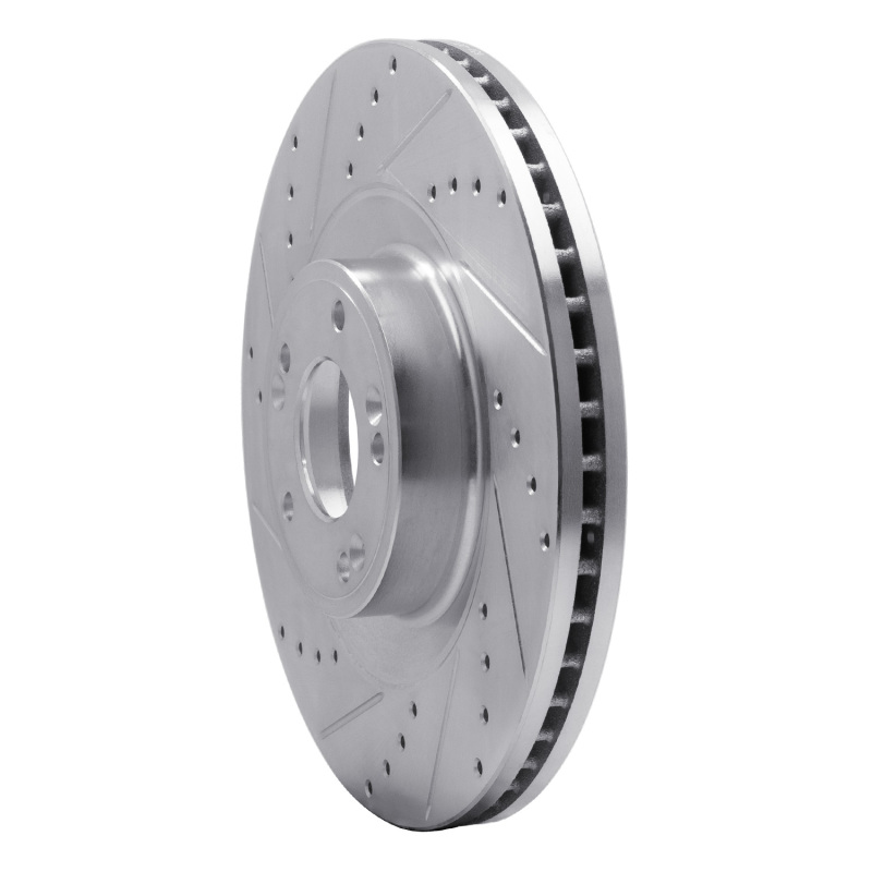 Picture of R1 11-17 Genesis G80 Front Left Drilled & Slotted Silver Brake Rotor