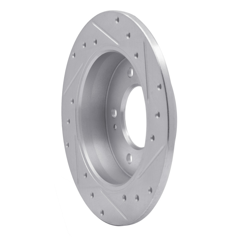 Picture of R1 11-25 Hyundai Elantra Coupe Rear Left Drilled & Slotted Silver Brake Rotor