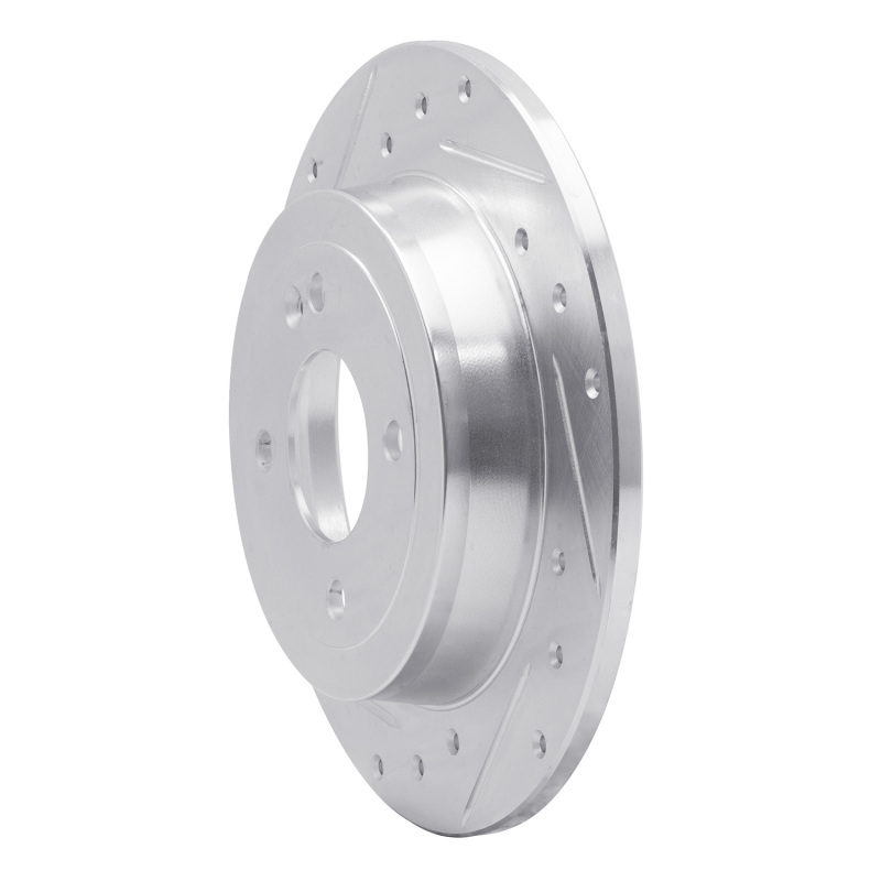 Picture of R1 12-25 Dodge Attitude (Mexico) Rear Left Drilled & Slotted Silver Brake Rotor