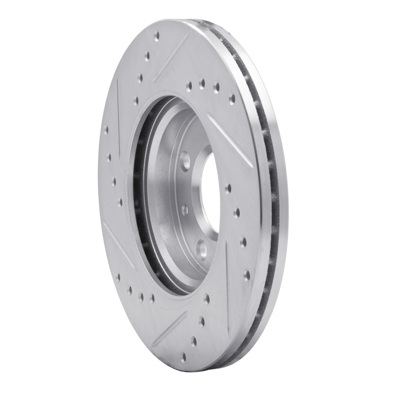 Picture of R1 12-25 Dodge Attitude (Mexico) Front Right Drilled & Slotted Silver Brake Rotor