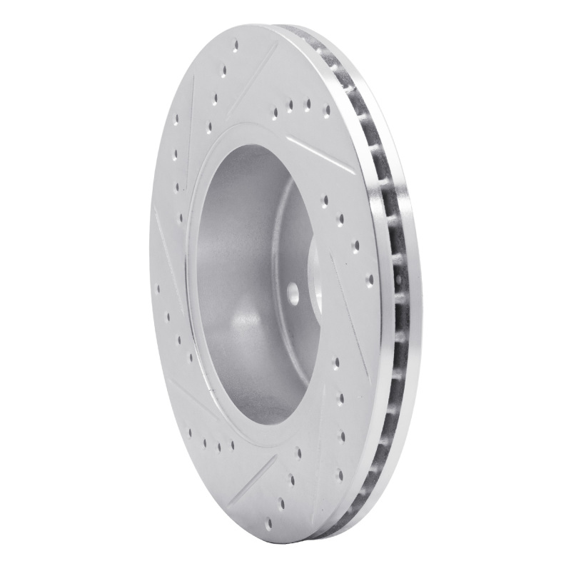 Picture of R1 94-02 Land Rover Range Rover Front Right Drilled & Slotted Silver Brake Rotor