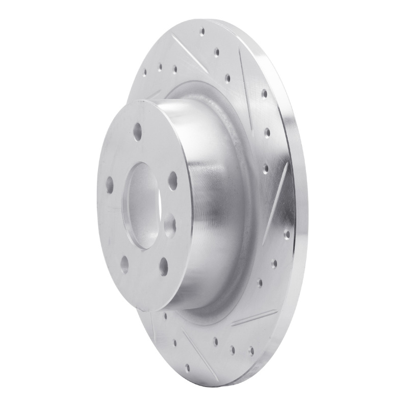 Picture of R1 94-04 Land Rover Range Rover Rear Right Drilled & Slotted Silver Brake Rotor
