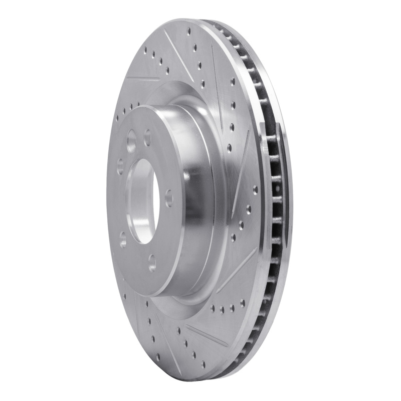 Picture of R1 05-09 Land Rover Range Rover Sport Front Right Drilled & Slotted Silver Brake Rotor