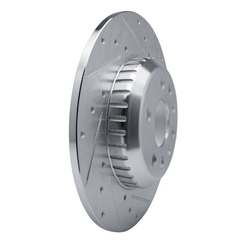 Picture of R1 20-22 Jaguar E-Pace Rear Right Drilled & Slotted Silver Brake Rotor