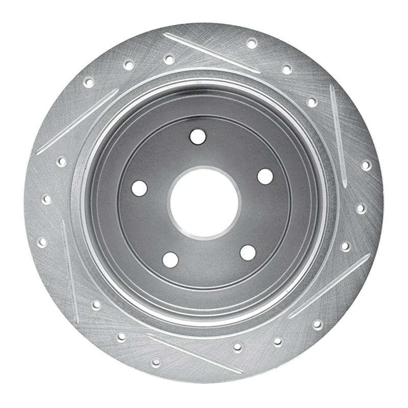 Picture of R1 92-97 Subaru SVX Rear Left Drilled & Slotted Silver Brake Rotor