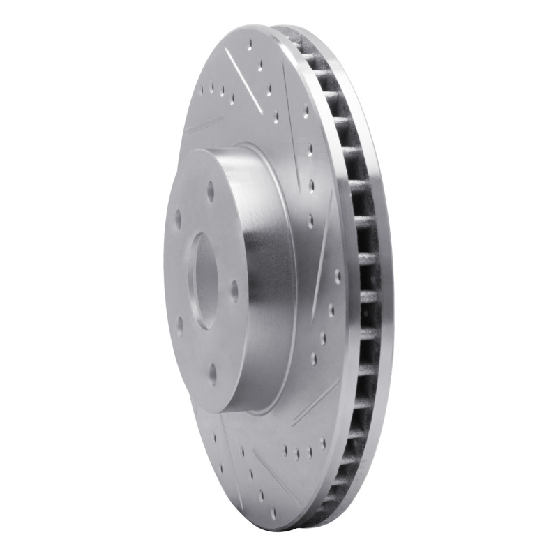 Picture of R1 92-97 Subaru SVX Front Right Drilled & Slotted Silver Brake Rotor