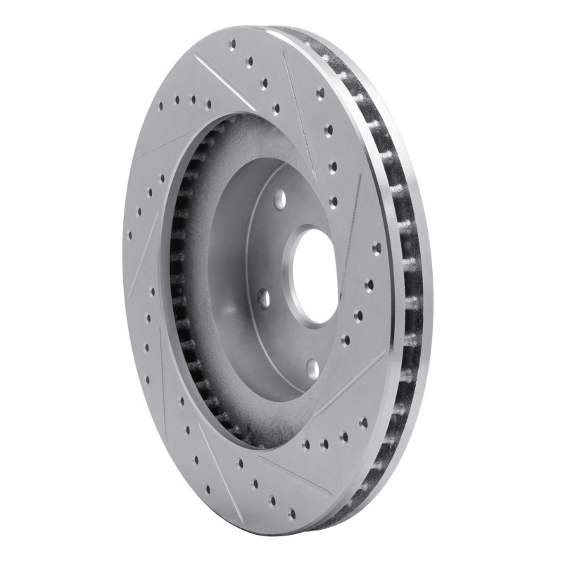 Picture of R1 92-97 Subaru SVX Front Left Drilled & Slotted Silver Brake Rotor