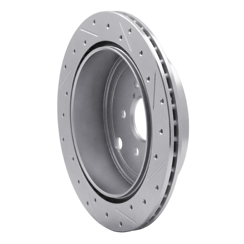 Picture of R1 10-25 Scion FR-S Rear Left Drilled & Slotted Silver Brake Rotor