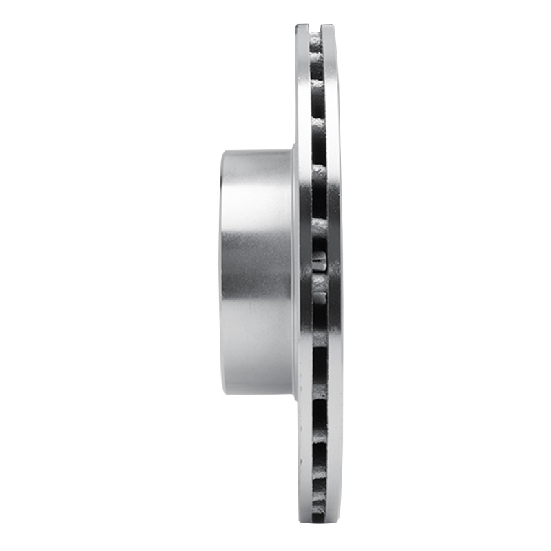 Picture of R1 83-89 Subaru STANDARD Front Left Drilled & Slotted Silver Brake Rotor