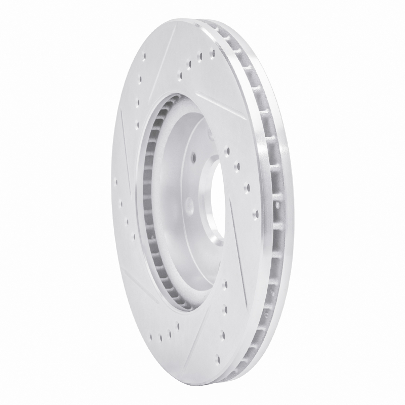 Picture of R1 64-94 Alfa Romeo GTZ Rear Right Drilled & Slotted Silver Brake Rotor