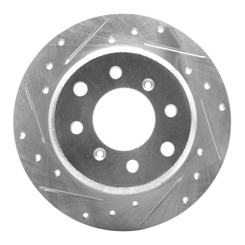 Picture of R1 64-94 Alfa Romeo Giulia Sprint Rear Left Drilled & Slotted Silver Brake Rotor