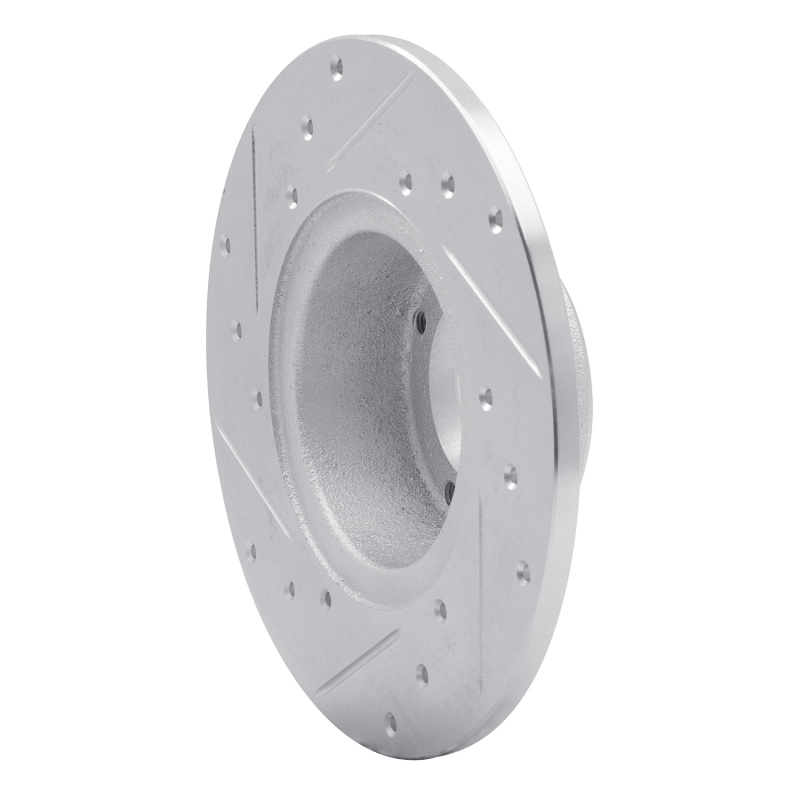 Picture of R1 75-80 Triumph TR7 Front Right Drilled & Slotted Silver Brake Rotor
