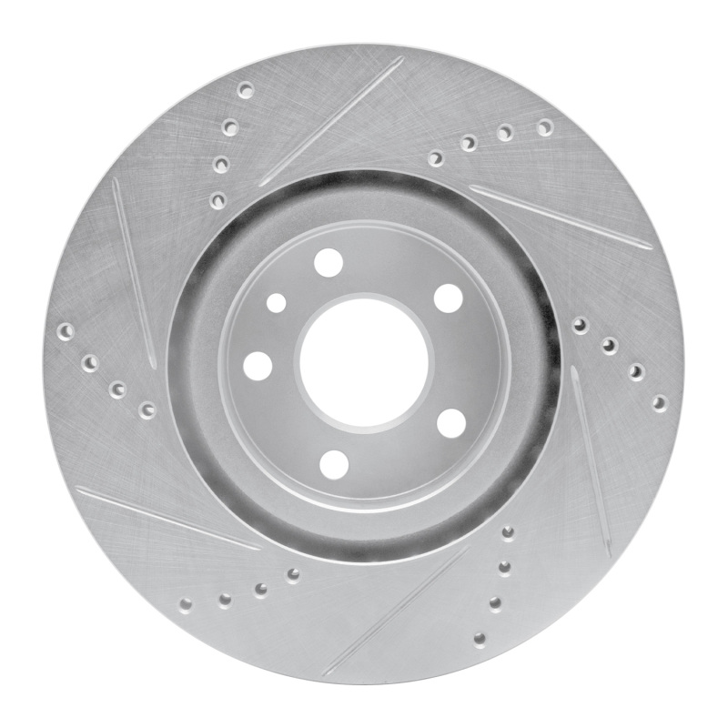 Picture of R1 91-20 Alfa Romeo 164 Front Right Drilled & Slotted Silver Brake Rotor