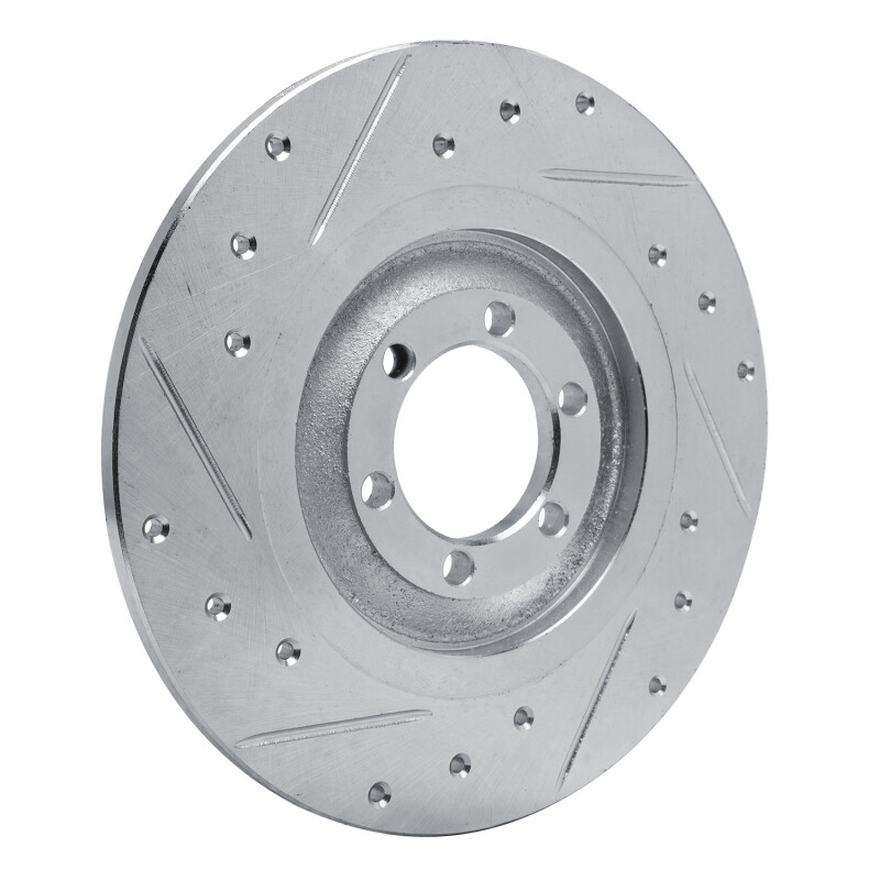 Picture of R1 81-89 Alfa Romeo GTV-6 Rear Right Drilled & Slotted Silver Brake Rotor