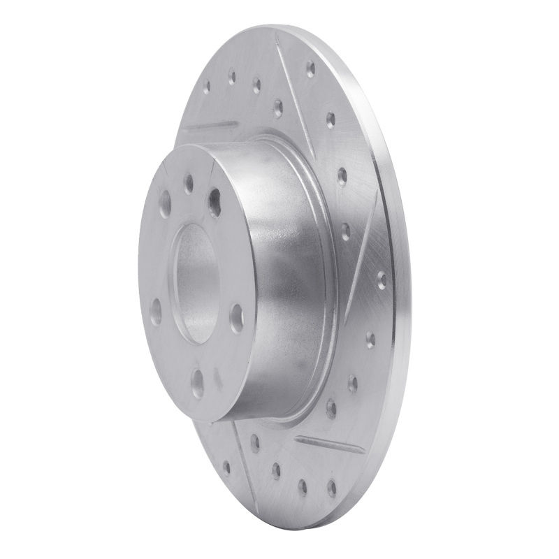 Picture of R1 91-95 Alfa Romeo 164 Rear Right Drilled & Slotted Silver Brake Rotor