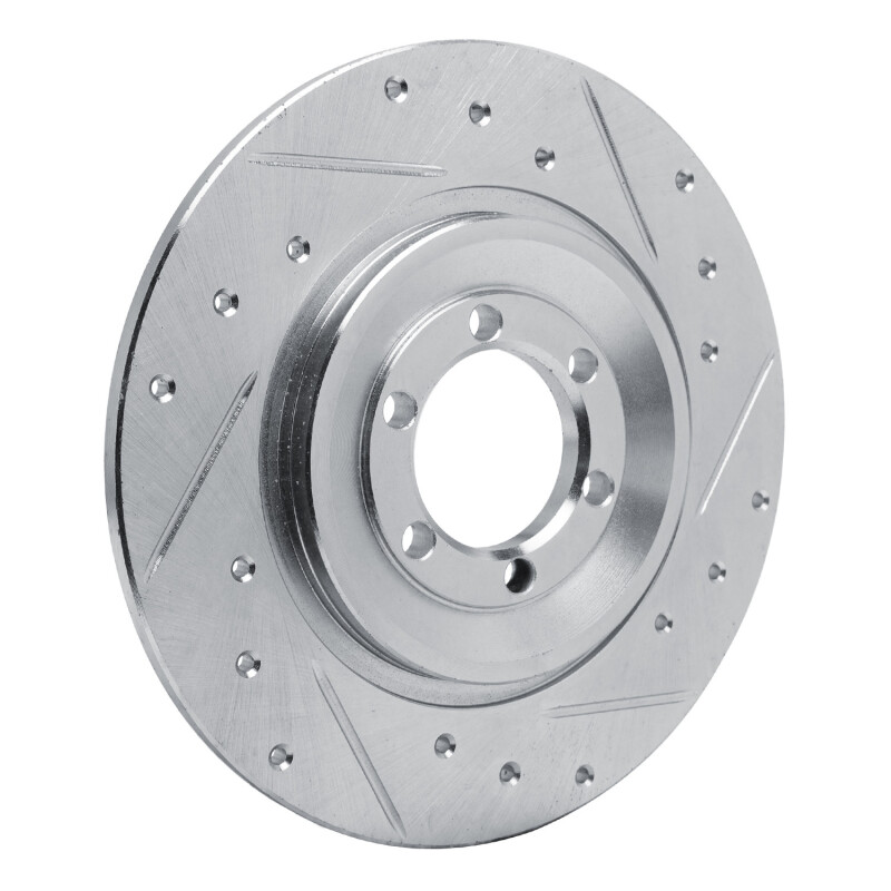 Picture of R1 81-89 Alfa Romeo GTV-6 Rear Right Drilled & Slotted Silver Brake Rotor