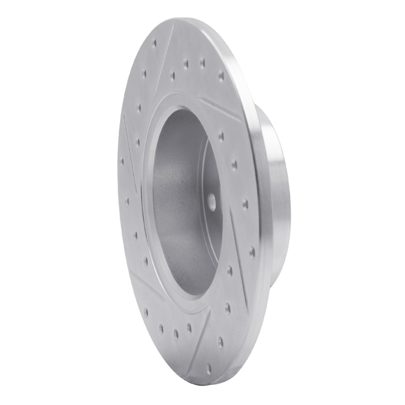 Picture of R1 91-95 Alfa Romeo 164 Rear Right Drilled & Slotted Silver Brake Rotor