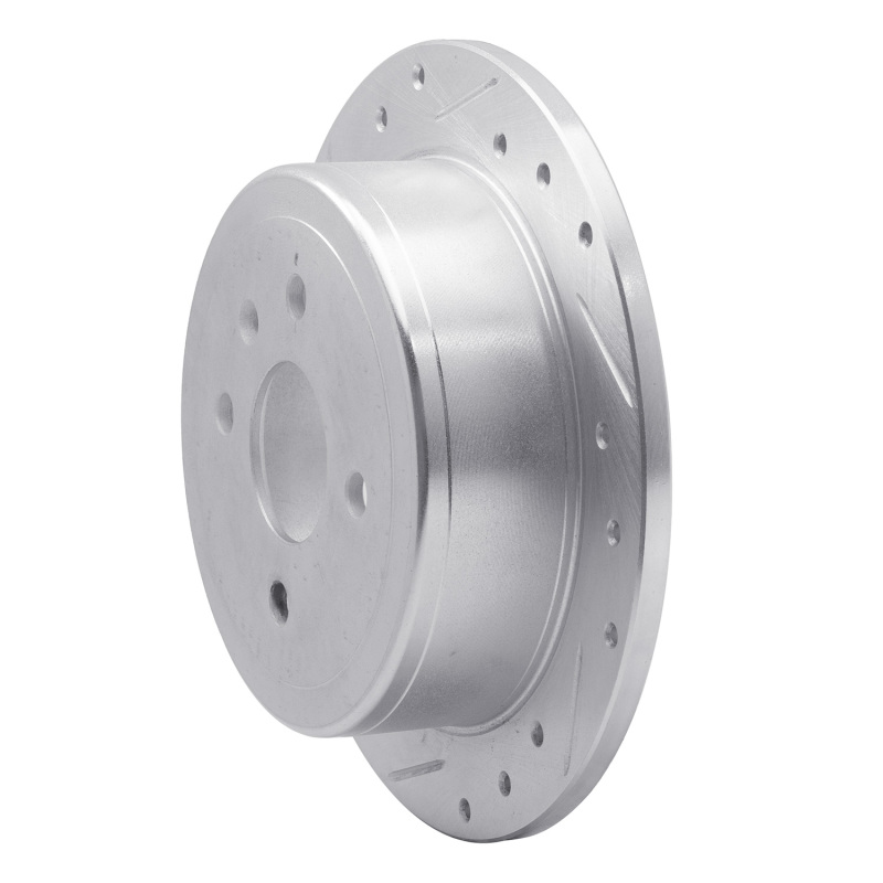 Picture of R1 99-02 Daewoo Nubira Rear Left Drilled & Slotted Silver Brake Rotor