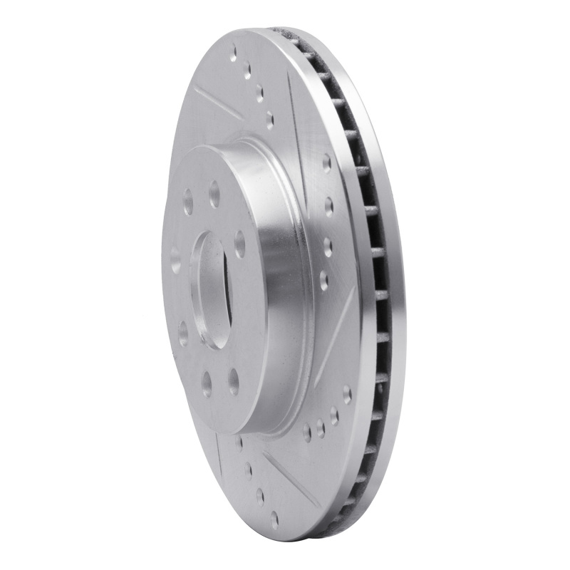 Picture of R1 00-02 Daewoo Nubira Front Right Drilled & Slotted Silver Brake Rotor