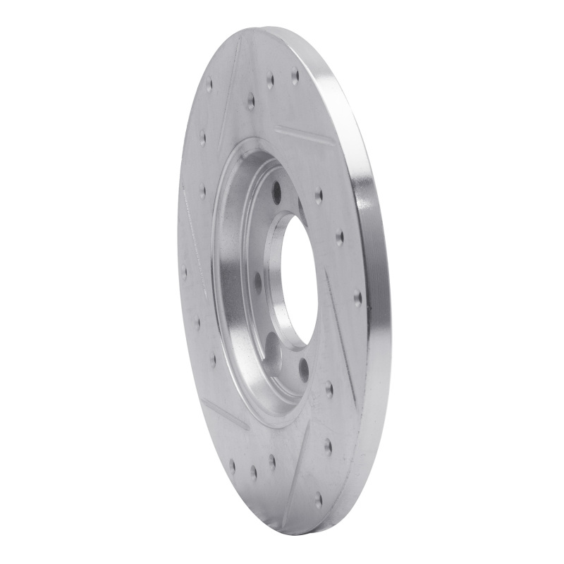 Picture of R1 62-87 Jaguar XJ Rear Right Drilled & Slotted Silver Brake Rotor