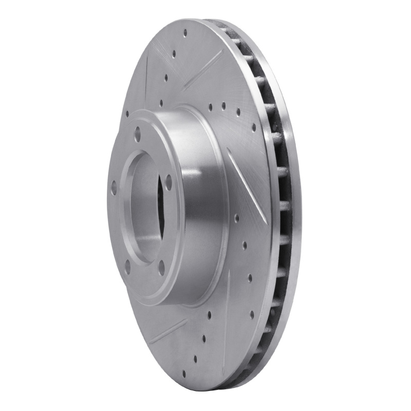 Picture of R1 71-97 Jaguar XJ12 Front Left Drilled & Slotted Silver Brake Rotor