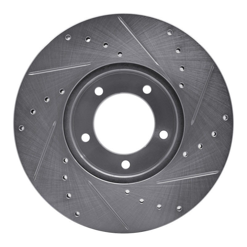 Picture of R1 71-97 Jaguar XJ12 Front Left Drilled & Slotted Silver Brake Rotor