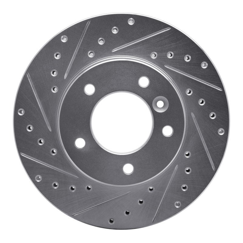 Picture of R1 90-97 Jaguar XJ6 Front Left Drilled & Slotted Silver Brake Rotor