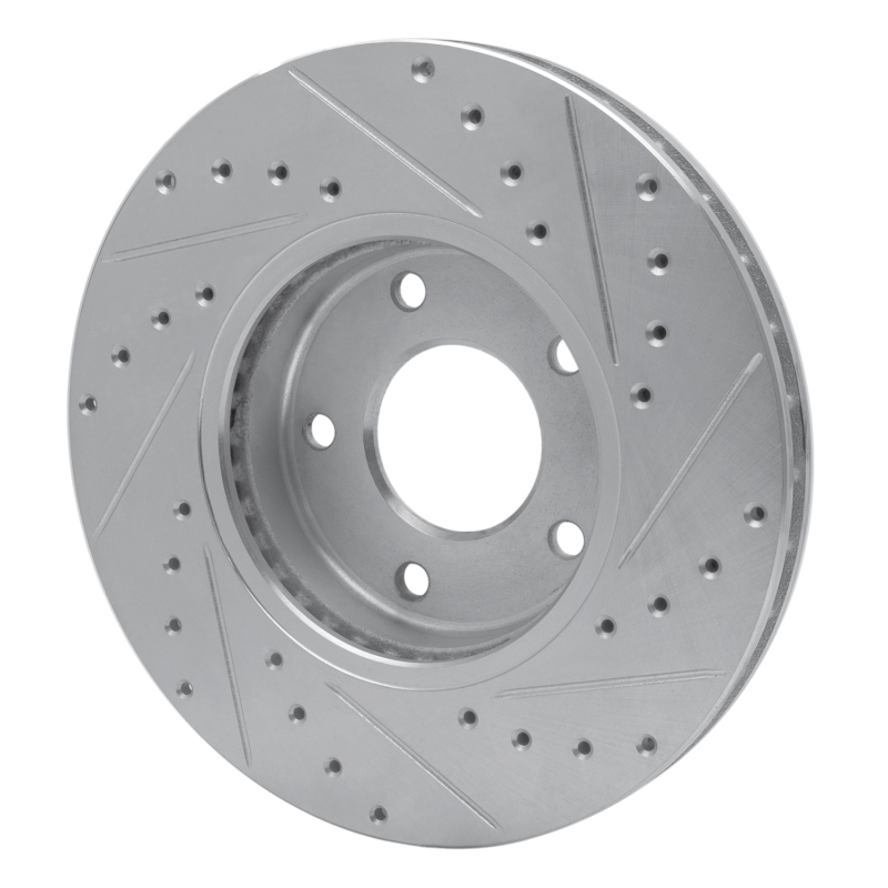 Picture of R1 97-03 Jaguar XJ8 Front Left Drilled & Slotted Silver Brake Rotor