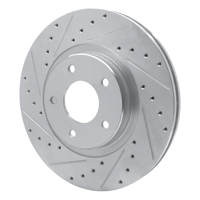 Picture of R1 98-06 Jaguar XJR Front Left Drilled & Slotted Silver Brake Rotor