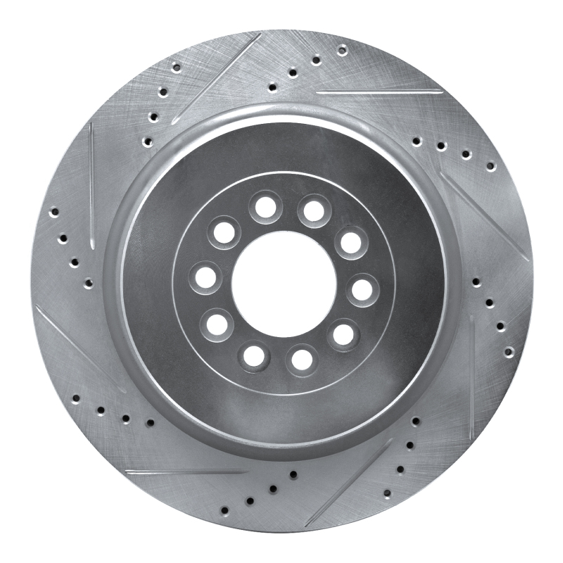 Picture of R1 03-05 Jaguar XJR Front Left Drilled & Slotted Silver Brake Rotor