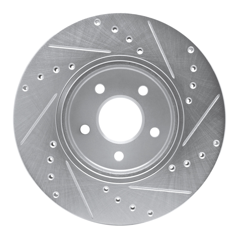Picture of R1 01-08 Ford Mondeo (Mexico) Front Left Drilled & Slotted Silver Brake Rotor